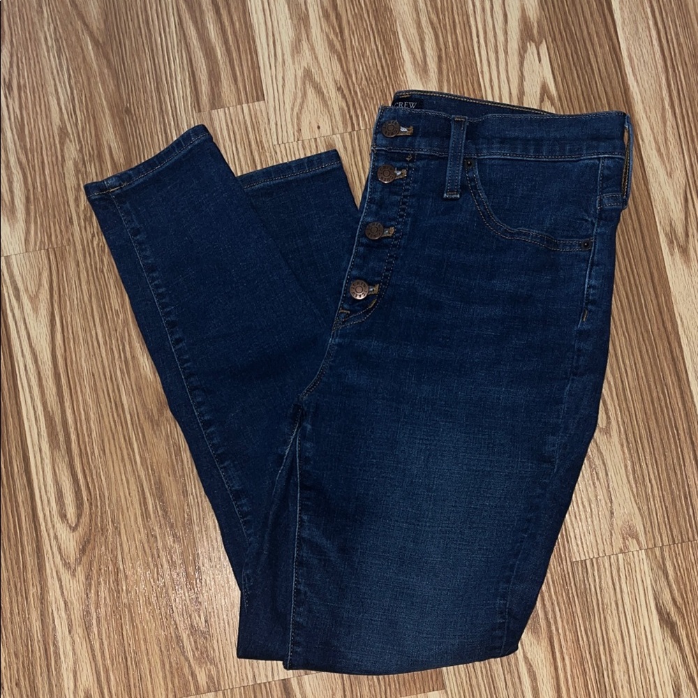 J. Crew button fly high waisted skinny jeans size 30